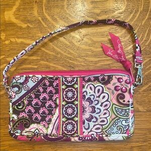 Vera Bradley Very Berry Paisley Pink and Purple Floral Wristlet
